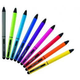 Długopis metalowy touch pen, soft touch CELEBRATION Pierre Cardin kolor szary