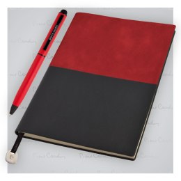 Notes A5 i długopis REPORTER Pierre Cardin kolor czerwony