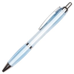 Długopis plastikowy transparentny ALKEN kolor jasnoniebieski