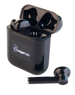 Słuchawki douszne z podświetlanym logo kolor czarny