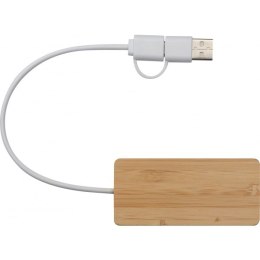 Hub USB rozgałęźnik KUALA LUMPUR kolor beżowy