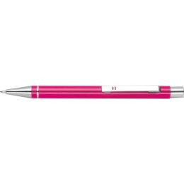 Metalowy długopis półżelowy ALMEIRA kolor różowy