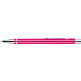 Metalowy długopis półżelowy ALMEIRA kolor różowy