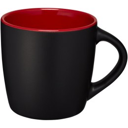 Kubek ceramiczny Riviera czarny, czerwony (10047602)