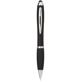 Długopis kolorowy ze stylusem i czarnym uchwytem Nash czarny (10639200)