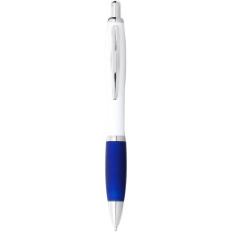 Długopis Nash z białym korpusem i kolorwym uchwytem biały, błękit królewski (10690000)