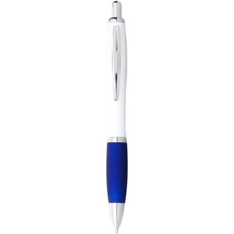 Długopis Nash z białym korpusem i kolorwym uchwytem biały, błękit królewski (10690000)