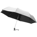 Automatyczny parasol składany 21,5" Alex srebrny, czarny (10901601)