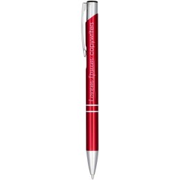 Długopis automatyczny Moneta z anodyzowanego aluminium czerwony (10758302)