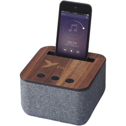Materiałowo-drewniany głośnik Bluetooth® Shae ciemnobrązowy (10831300)