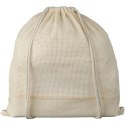Plecak Maine z siatki bawełnianej ze sznurkiem ściągającym natural (12048300)