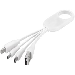 Kabel do ładowania z końcówką USB typu C 4w1 Troup biały (13421401)