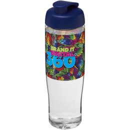 Bidon H2O Tempo® o pojemności 700 ml z wieczkiem zaciskowym przezroczysty, niebieski (21004002)