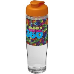 Bidon H2O Tempo® o pojemności 700 ml z wieczkiem zaciskowym przezroczysty, pomarańczowy (21004007)