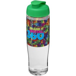 Bidon H2O Tempo® o pojemności 700 ml z wieczkiem zaciskowym przezroczysty, zielony (21004006)