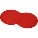 Podkładka podwójna wykonana z tworzywa sztucznego Sidekick czerwony (21050803)