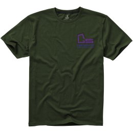 Męski t-shirt Nanaimo z krótkim rękawem zieleń wojskowa (38011702)