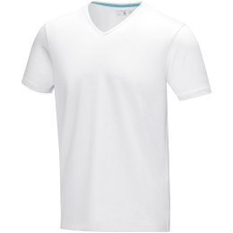 Męski T-shirt organiczny Kawartha z krótkim rękawem biały (38016013)