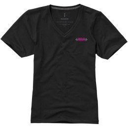 Damski T-shirt organiczny Kawartha z krótkim rękawem czarny (38017995)