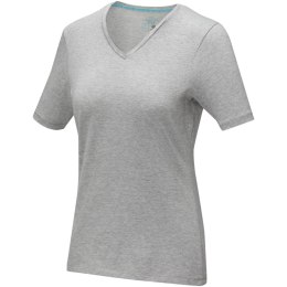 Damski T-shirt organiczny Kawartha z krótkim rękawem szary melanż (38017960)