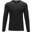 Męski T-shirt organiczny Ponoka z długim rękawem czarny (38018991)