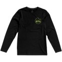 Męski T-shirt organiczny Ponoka z długim rękawem czarny (38018992)