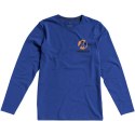 Męski T-shirt organiczny Ponoka z długim rękawem niebieski (38018443)