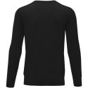Merrit - męski sweter z okrągłym dekoltem czarny (38227990)