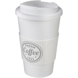 Americano® 350 ml tumbler with grip & spill-proof lid biały (21069603)