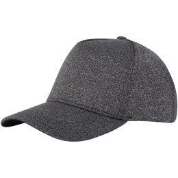 Manu 5-panelowa elastyczna czapka z daszkiem ciemnografitowy (38682840)
