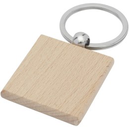 Kwadratowy brelok do kluczy Gioia z drewna bukowego piasek pustyni (11812171)