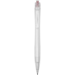 Honua długopis z plastiku PET z recyklingu czerwony, przezroczysty bezbarwny (10775721)