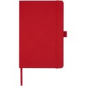Notatnik w formacie A5 z papieru z recyklingu z okładką z plastiku z recyklingu Honua czerwony (10776321)