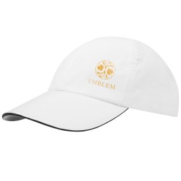 Morion dwukolorowa 6 panelowa czapka GRS z recyklingu o młodzieżowym kroju biały (37517010)