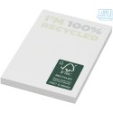 Karteczki samoprzylepne z recyklingu o wymiarach 50 x 75 mm Sticky-Mate® biały (21285011)