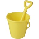 Wiaderko z łopatką Tides z plastiku z recyklingu żółty (21024111)