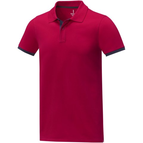 Męska koszulka polo duotone Morgan z krótkim rękawem czerwony (38110215)