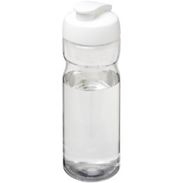 Bidon H2O Active® Base Tritan™ o pojemności 650 ml z klapką przezroczysty bezbarwny, biały (21043615)