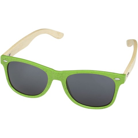 Okulary przeciwsłoneczne z bambusa Sun Ray zielony limonkowowy (12700563)