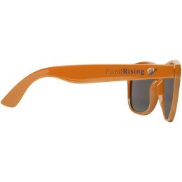 Okulary przeciwsłoneczne z plastiku PET z recyklingu Sun Ray pomarańczowy (12700431)