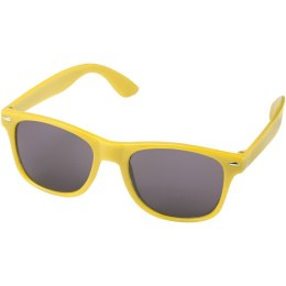 Okulary przeciwsłoneczne z plastiku PET z recyklingu Sun Ray żółty (12700411)