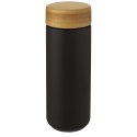 Lumi ceramiczny kubek z bambusową pokrywką o pojemności 300 ml czarny (10070590)