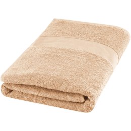 Amelia bawełniany ręcznik kąpielowy o gramaturze 450 g/m² i wymiarach 70 x 140 cm beżowy (11700202)