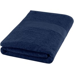Amelia bawełniany ręcznik kąpielowy o gramaturze 450 g/m² i wymiarach 70 x 140 cm granatowy (11700255)