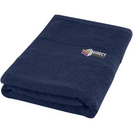 Amelia bawełniany ręcznik kąpielowy o gramaturze 450 g/m² i wymiarach 70 x 140 cm granatowy (11700255)