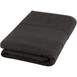 Charlotte bawełniany ręcznik kąpielowy o gramaturze 450 g/m² i wymiarach 50 x 100 cm antracyt (11700184)