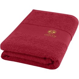 Charlotte bawełniany ręcznik kąpielowy o gramaturze 450 g/m² i wymiarach 50 x 100 cm czerwony (11700121)