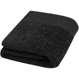 Chloe bawełniany ręcznik kąpielowy o gramaturze 550 g/m² i wymiarach 30 x 50 cm czarny (11700490)