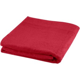 Evelyn bawełniany ręcznik kąpielowy o gramaturze 450 g/m² i wymiarach 100 x 180 cm czerwony (11700321)