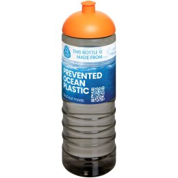 H2O Active® Eco Treble bidon z kopułową pokrywką o pojemności 750 ml ciemnografitowy, pomarańczowy (21048002)